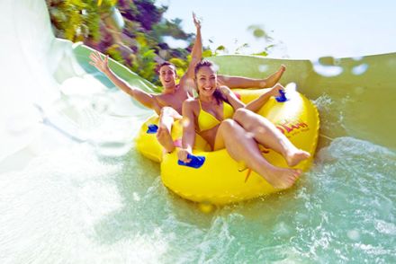 Jungle Snake 4 PIPEline-Wasser-Reifenrutschen Siam Park Teneriffa